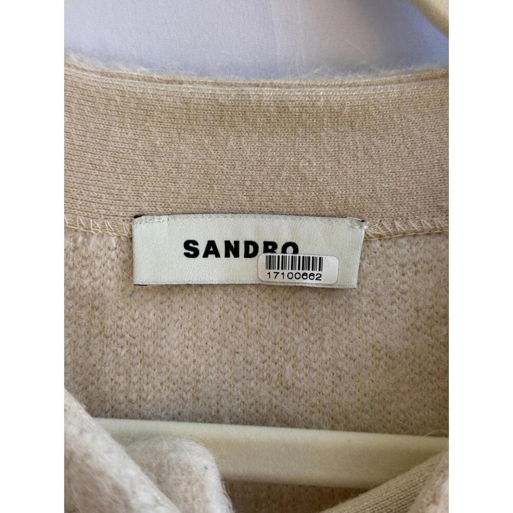 Sandro Creamy Knit Cardigan Size 1 - Picture 7 of 10